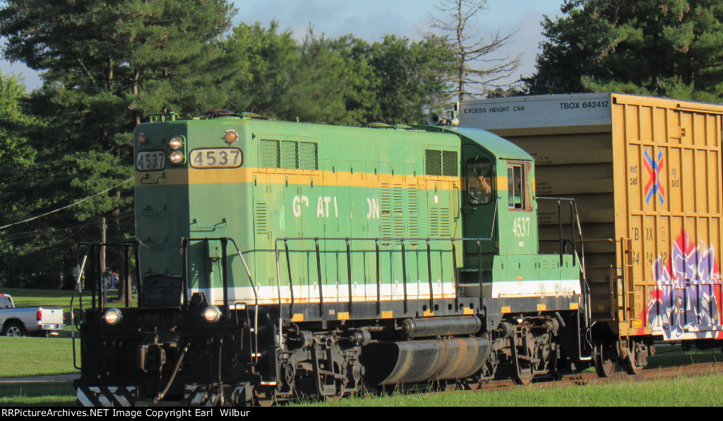 Ohio South Central Railroad (OSCR) 4537